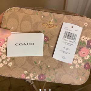 coach floral purse